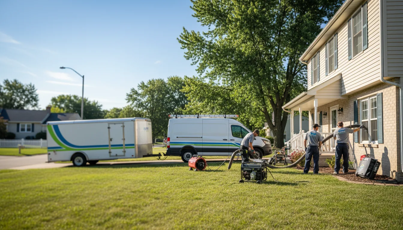 Flooded Basement Restoration And Cleanup With Repair in Clayton, MI near me